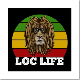 African Rasta Lion, Loc Life, Jamaica Posters and Art